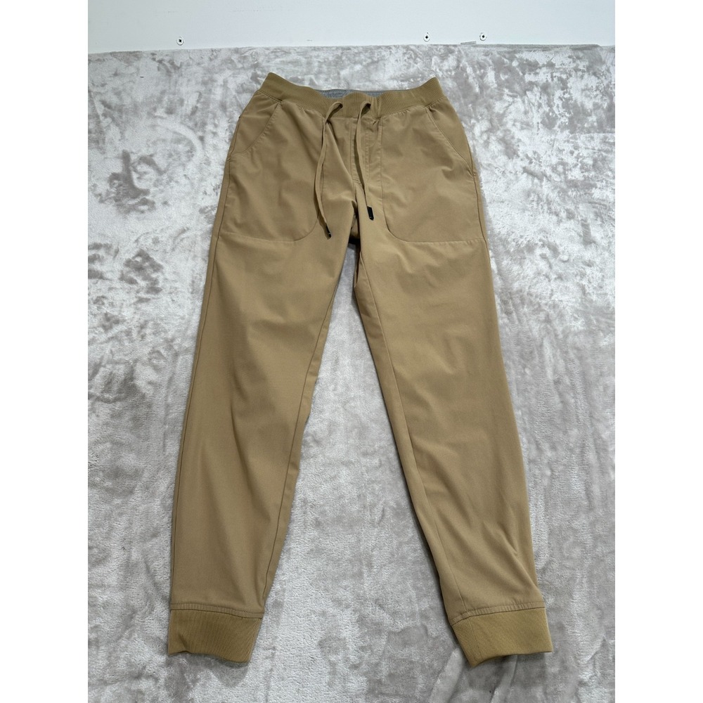 VRST Performance Jogger Mens Size Small Beige Drawstring Elastic Waist